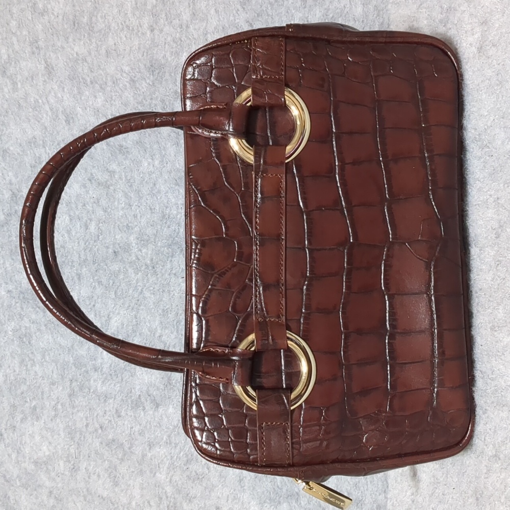 Antonio Melani Brown Leather Handbag - Picture 4 of 13